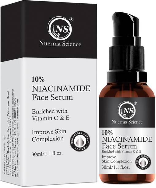 Nuerma Science 10% Niacinamide Serum with Vitamin C & E For Fairness & Reducing Signs of Ageing