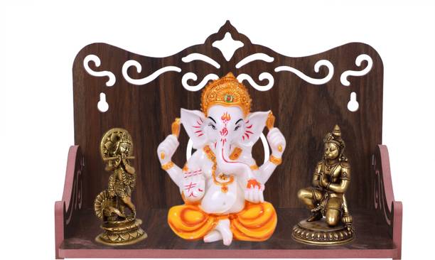 Rudrax Rudrax Wooden Singhasan Temple for God, Laddu Gopal Sinhasan for Pooja Mandir, Singhasan for Diwali, Durga Pooja, Navratri, Ganesh Chaturthi - (8 * 8 * 11 Inch) Engineered Wood Home Temple  (Height: 20.32 cm) Engineered Wood Home Temple  (Height: 20.32 cm) Engineered Wood Home Temple