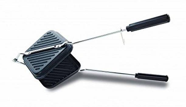 Priza Enterprise Bread Toast Sandwich, Burger Gas Toaster/Sandwich Maker (Non-Electric with Non Stick Coating) - Black 200 W Pop Up Toaster