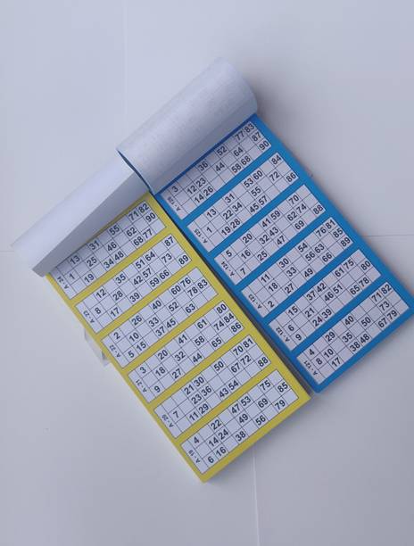 Tambola Tickets Delux Quality 600 Tickets tambola book, unique Design Big Size Tickets . Set of 2 Pads (600 tickets Each, Total 1200 Tickets)