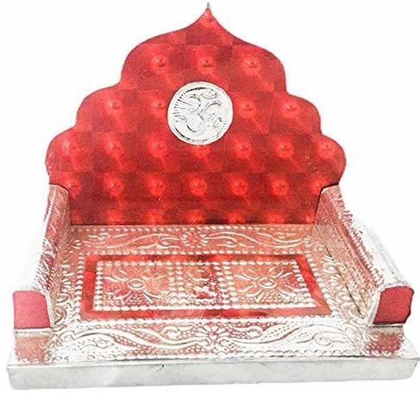 krishnagallery1 Laddu Gopal Singhasan Medium Size Wooden Pooja Chowki