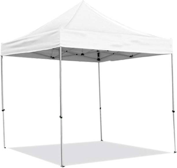 Ab Sab Portable Foldable Pop-up Gazebo Tent Canopy Display-6.5X6.5 ft White Fabric Gazebo