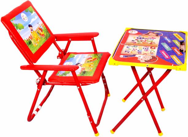 CHHOTA RABBIT TABLE CHAIR FOR KIDS (red) Solid wood Desk Chair
