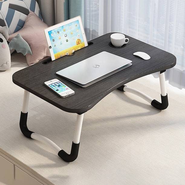 stylescap Foldable Wooden Laptop Desk for Bed Wood Portable Laptop Table