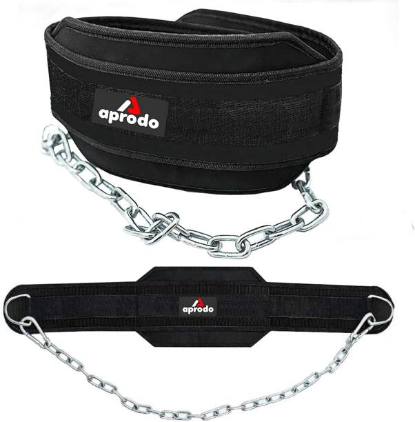 aprodo Professional Back Support DIP |AP-73 Black Weight Belt
