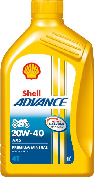 Shell Advance AX5 4T 20W-40 API SL Conventional Engine Oil