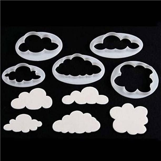 HOMEBAKERS MART Fondant Cloud Cutter (Set of 5) for Cake Cookie Cutter