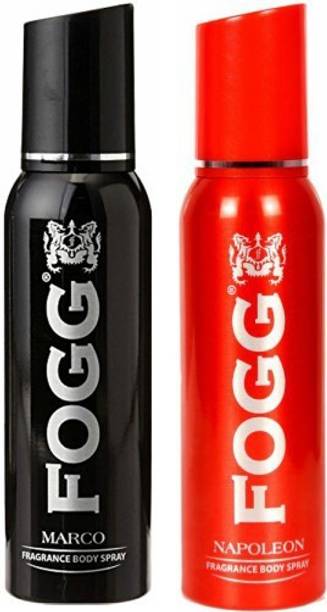 FOGG 1 Marco and 1 Napoleon Deodorant Combo Pack of 2 Deodorant Spray - For Men