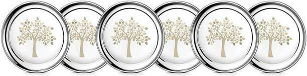 Unbreakable Round Full Plates / Rise Plates / Dinner Plate ( Set of - 6)