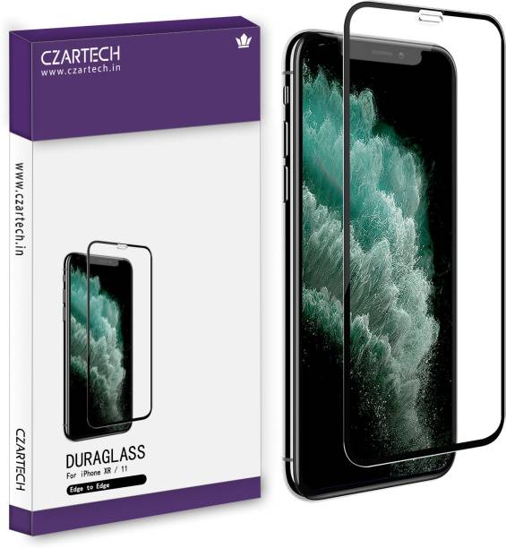 CZARTECH Edge To Edge Tempered Glass for Apple iPhone XR, Apple iPhone 11