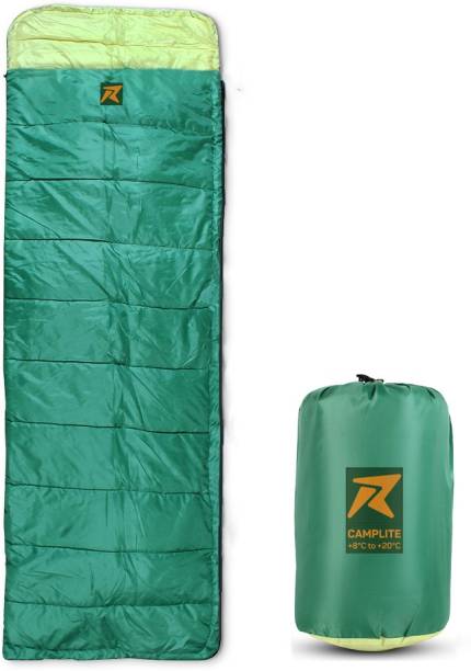 Rocksport Camplite Indoor & Outdoor Temp 8°C to 20°C, 1.1Kg (Green & Yellow) Sleeping Bag