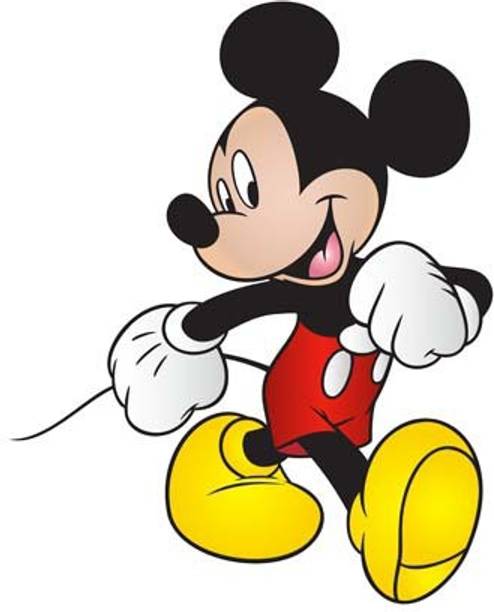 wallpics Mickey Mouse Self Adhesive Decorative Wall Sticker || (30cm X 45cm) cut5068