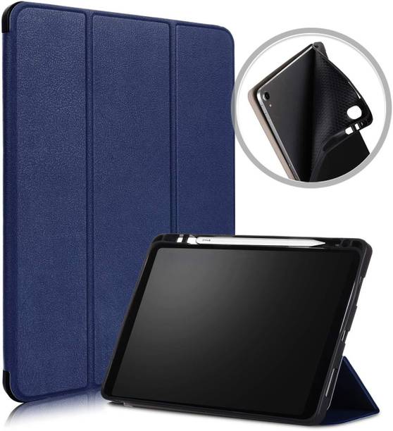 Proelite Flip Cover for Apple iPad Air 3/Pro 10.5" with Pencil Holder and Flexible Back [Support Apple Pencil Charging