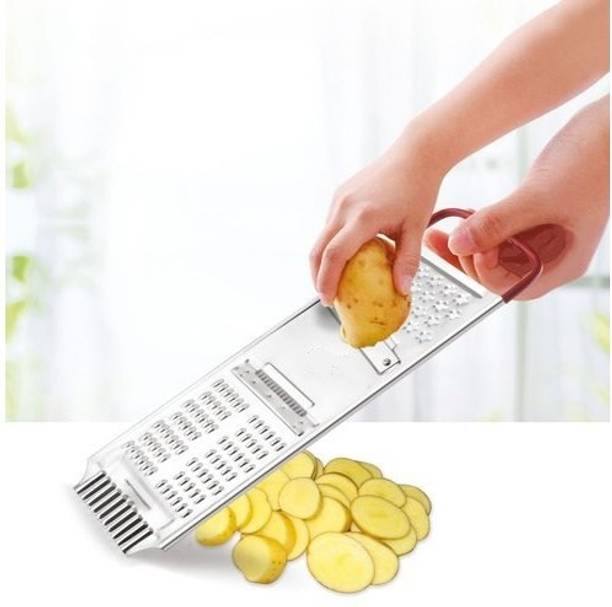 startail Stainelss Steel Flat Grater/Chopper/Chipser/Kaddukas Vegetable & Fruit Grater & Slicer