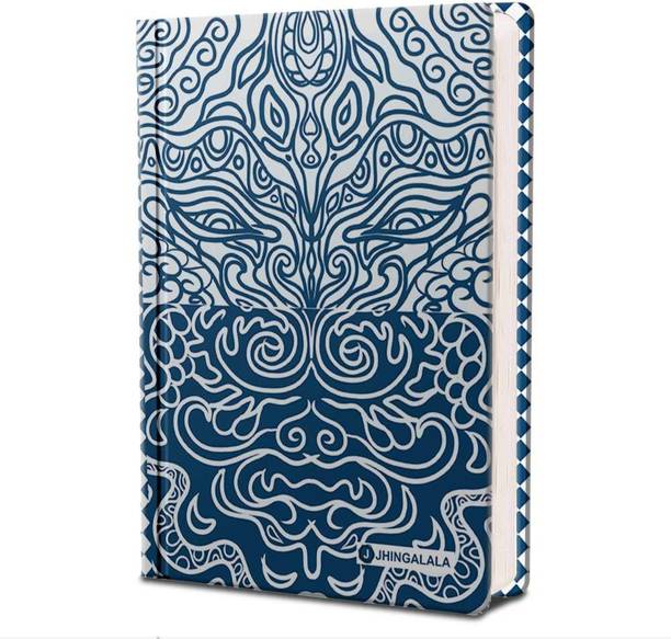 Jhingalala Mythical Creature Hard Bound Undated A5 Diary Notebook (20 X 14.5 CM, 80 GSM, 190 Ruled Perforated Pages) Diary for Writing, Gift for Friend, Personal Diary A5 Notebook Ruled 190 Pages