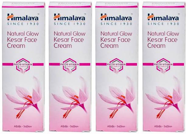 HIMALAYA Natural Glow Kesar Fairness Face Cream 50gm Pack Of 4