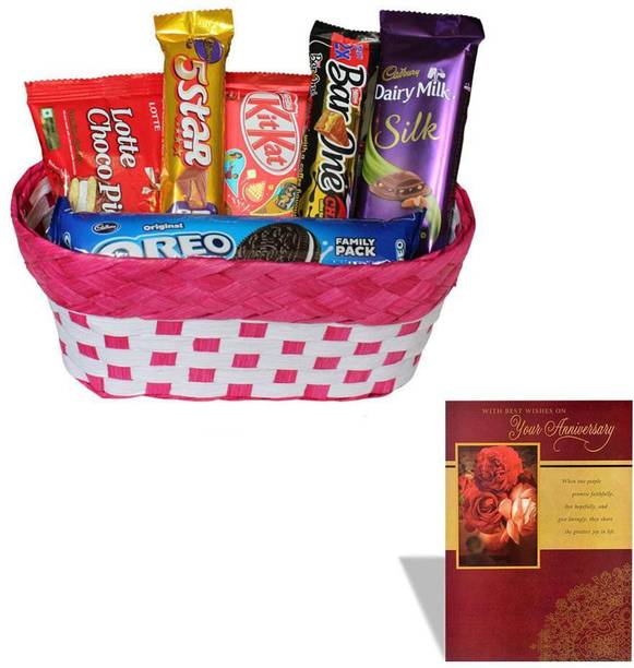 Cadbury Chocolate Combo With Anniversary Greeting Card Combo