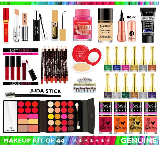 HD Fashion New Exclusive Makeup Kit For Modern Girls & Women (Pack of 44 Items) 11M2226