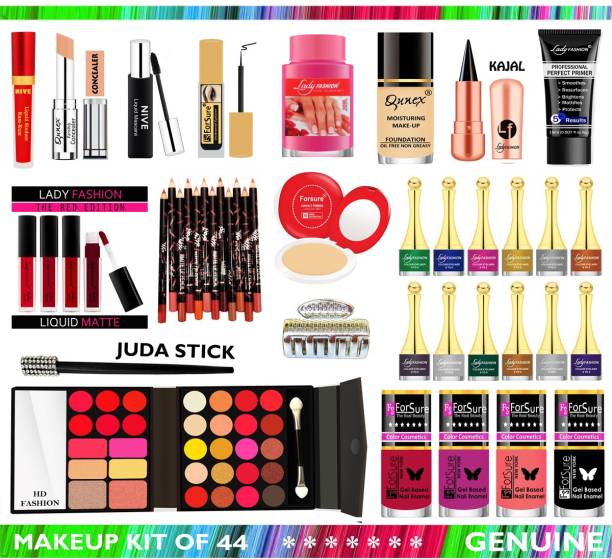 HD Fashion New Exclusive Makeup Kit For Modern Girls & Women (Pack of 44 Items) 11M2221