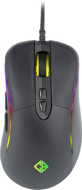 Cosmic Byte Alpha 5000DPI 7 Buttons, PMW3325 Sensor, Spectra RGB Wired Ambidextrous Optical  Gaming Mouse