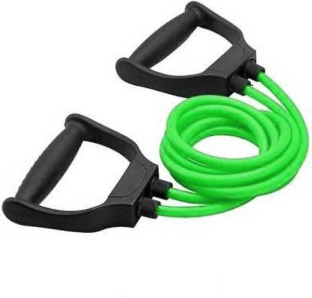 EMMKITZ Double Resistance Bands Toning Tube Exerciser with Resistance Tube (Green) Resistance Tube