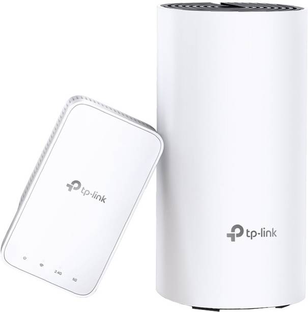 TP-Link Deco M3 (2-Pack) Mesh Router 2.4 GHz, 5 GHz 1200 Mbps Wifi Speed Dual Band Internal Antenna Ethernet (Cable Broadband)