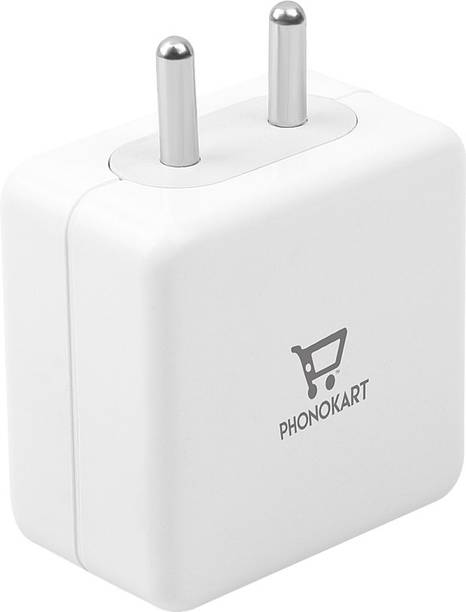 PHONOKART 18 W 2 A Wall Charger for Mobile with Detachable Cable