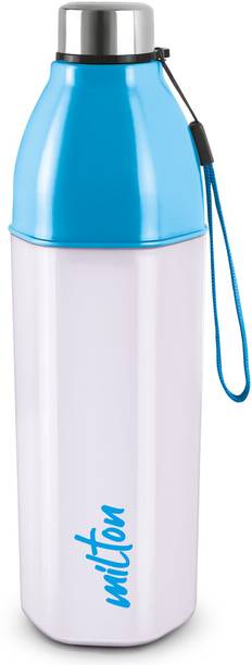 MILTON Kool Hexone 1200 Insulated Water Bottle, 1.12 Litres, White 1120 ml Bottle