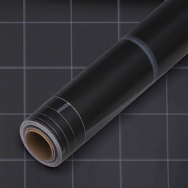 iSpace Vinyl Abstract Black Wallpaper