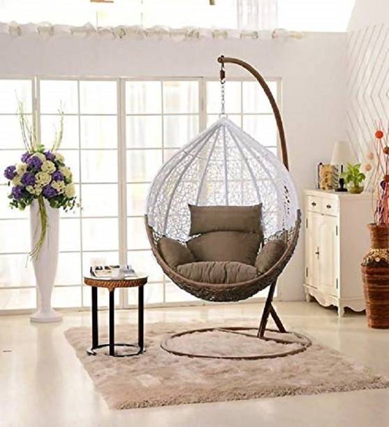ANAYA DECORE Hanging Oval Swing Chair Iron Large Swing