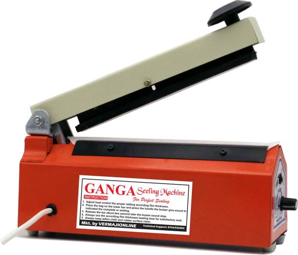 Ganga Packing Machine 8 Inches Poly Bag Heat Sealing Machine Table Top Heat Sealer