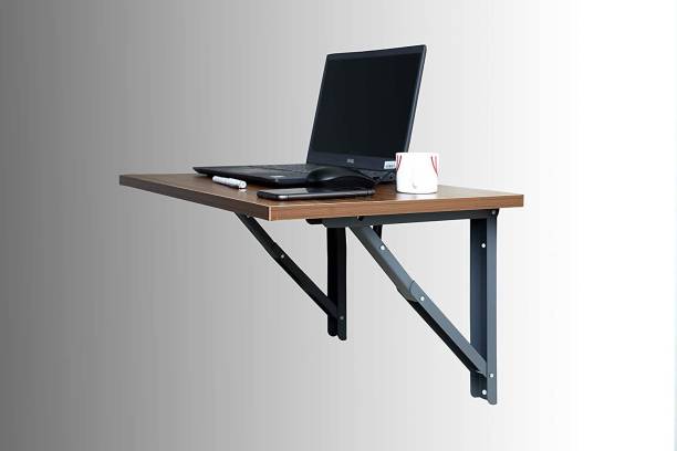 Compal Wall Mounted Foldable Magic Utility Study Table Laptop (16"X24" inches) Solid Wood Computer Desk
