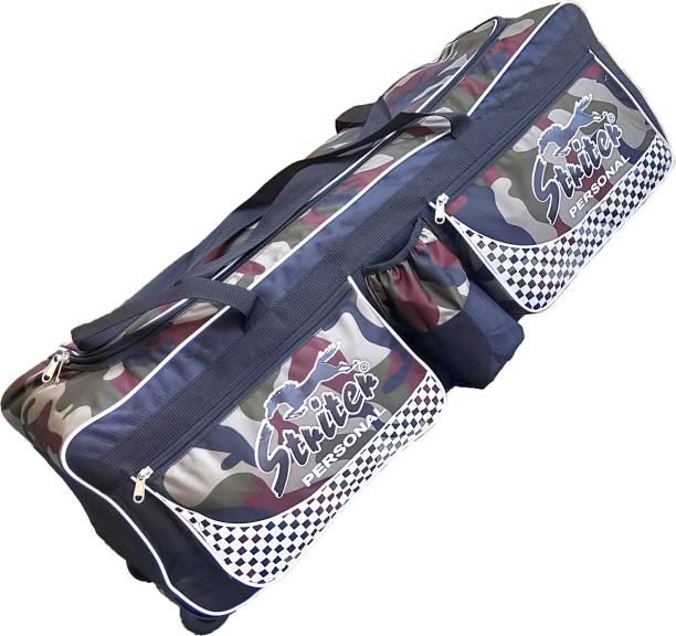 Giftadia 36 Inch Cricket/Hockey/Football/Travel Trolley Kit Bag With Wheels-Green