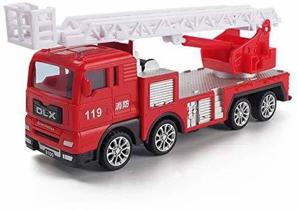 SR Toys fire Rescue Truck Play Vehicles fire Truck fire Engine Toys Scale Truck Simulation Play Set Model Collection Educational Learning Toys for Children Kids ( C)