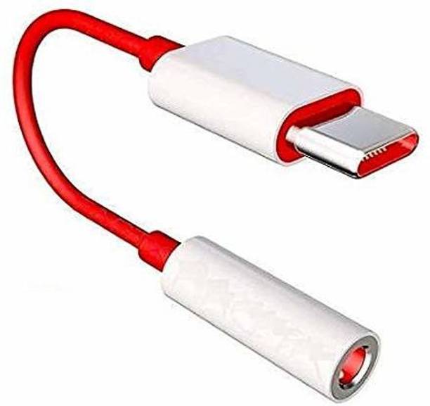 Ekdant Red, White Type C to aux z1 Phone Converter