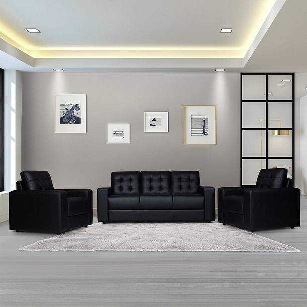 gnanitha Leatherette 3 + 1 + 1 Sofa Set