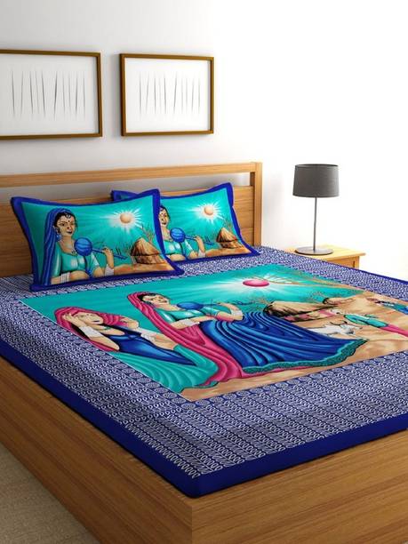 Vp unique textiles Cotton Double Bed Cover