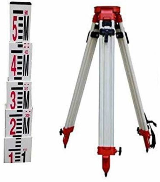 RINM Aluminium Level Tripod Strand With Aluminium Level Staff Laboratory Tripod Stand