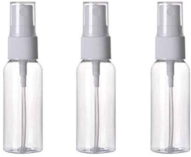 Hunky Dory 30ml Plastic Transparent Refillable Spray Bottle for sanitizer,Perfume(Pack of 3) 30 ml Bottle