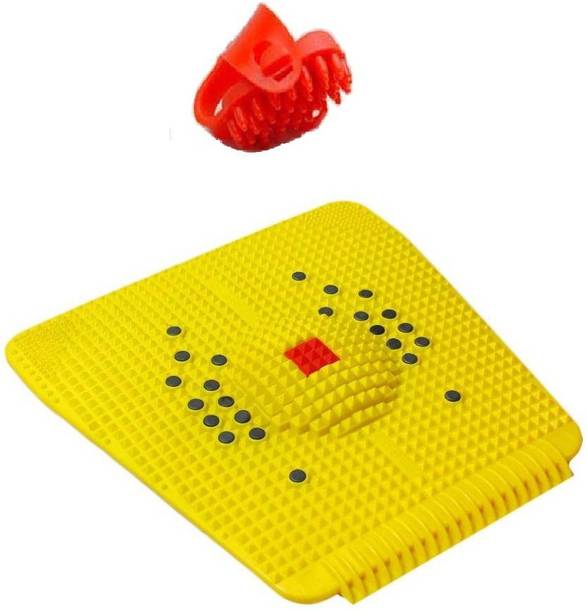 Acufit MAT120 Acupressure Massager Mat Relieve Stress Pain Acupuncture Massager With Thumb Pad Massager