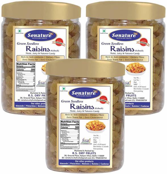 Sonature Green Long Raisins, 750 Gram Raisins