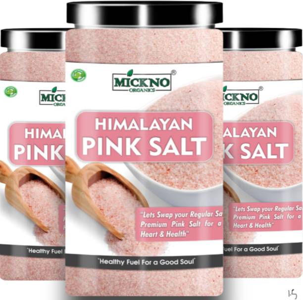 मिकनो ऑर्गेनिक्स 1.5 kg Himalayan Pink Rock Salt powder Organic for Weight loss ( imported ) Himalaya Pink Salt हिमालयन पिंक सॉल्ट