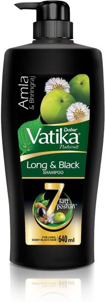 Dabur Vatika Long and Black Shampoo - Power of 7 Natural Ingredients