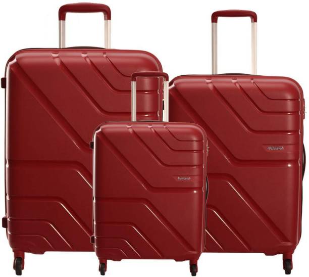 AMERICAN TOURISTER Upland Set of 3 red trolley bags (20"+24"+28") (Inch) Check-in Suitcase - 28 inch