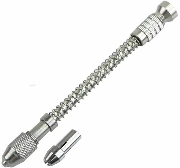 DIY Craft Pin Vise Wood Spiral Hand Push Drill Chuck Micro Twist Bit