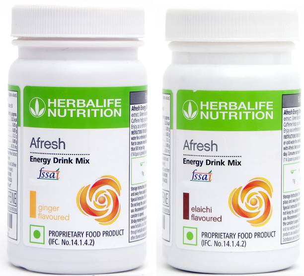 Herbalife Nutrition Afresh Energy and Nutrition Drink GINGER + ELAICHI FLAVOR 2*50G Sports Drink
