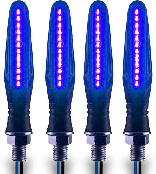 Autofledge Front, Rear, Side LED Indicator Light for Bajaj, Bullet, Datsun, Hero, Honda, KTM, Kawasaki, Royal Enfield, TVS, Universal For Bike, Yamaha 3 Series, 4 Series, 5 Series, 6 Series