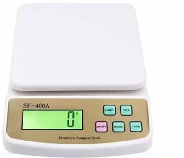 Dr. Head Electronic weight machine for kitchen home,weighing machine, | Electronic Food Weight Scale Upto 10 KG for Home, Kitchen, Shop | Small, Portable for Food, Fruits, Products|White -with Adapter Weighing Scale