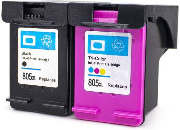 trendvision TRENDVISION 805XL COMBO INK CARTRIDGE FOR USE IN Compatible with HP Deskjet 1210, 1211, 1212, 1213, 2330, 2331, 2332, 2333, 2720, 2721, 2722, 2723, 2729; HP Deskjet plus 4121, 4122, 4123-BLACK & TRICOLOR Black + Tri Color Combo Pack Ink Cartridge