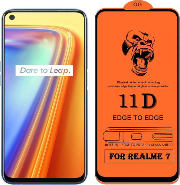 SoftTech Edge To Edge Tempered Glass for Realme 7